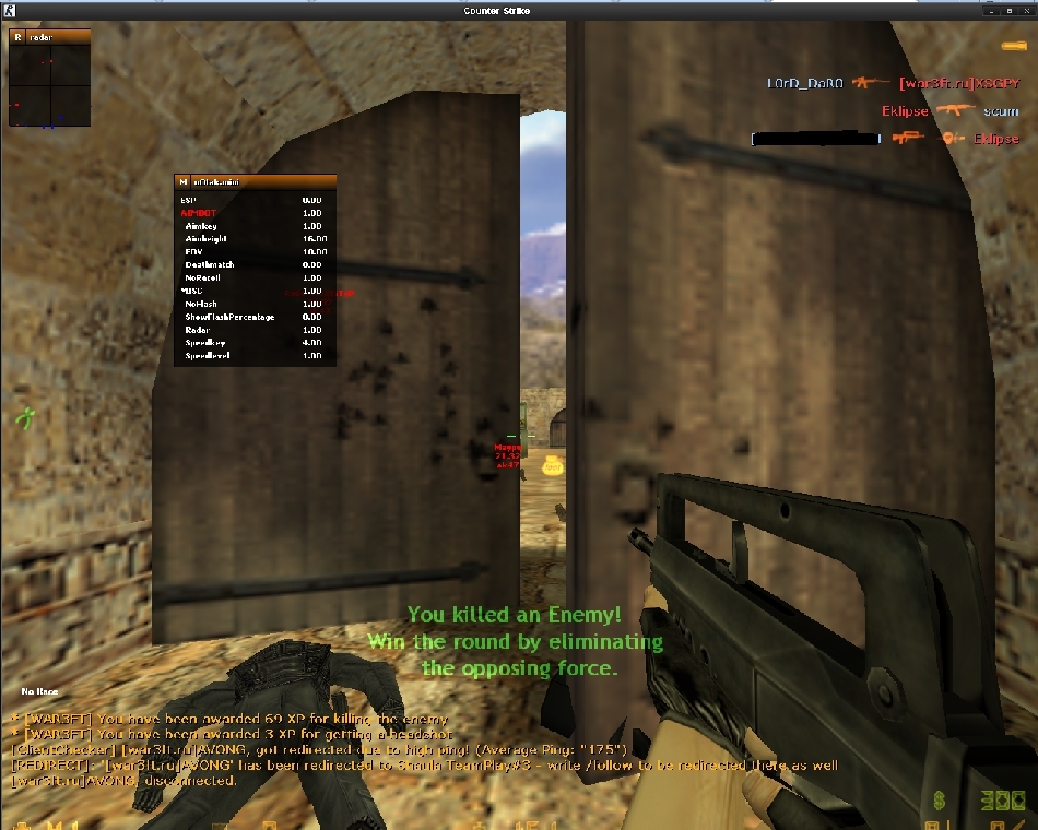 Чит - аим Notak-mini для cs 1.6 под v35 игры
